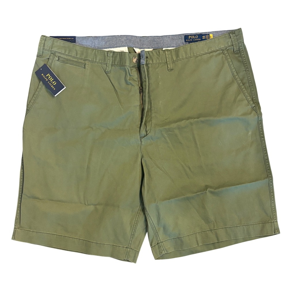 Polo Ralph Lauren Mens Classic Fit Chino Shorts Olive Green 46B NWT